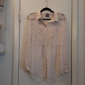 Free People Translucent Blouse